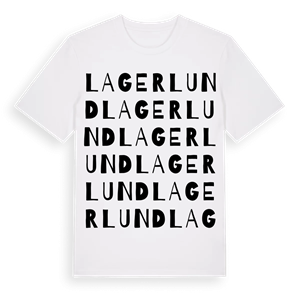Lagerlund ordlek t-shirt – ekologisk bomull t-shirt från Pinshirt