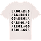 Vintage White t-shirt med Laggarbo ordlek t-shirt