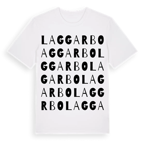 Laggarbo ordlek t-shirt – ekologisk bomull t-shirt från Pinshirt