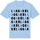 Blue Soul t-shirt med Laggarö ordlek t-shirt