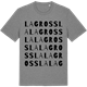 Mid Heather Gray t-shirt med Lagrossla ordlek t-shirt