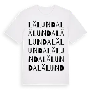 Lälunda ordlek t-shirt – ekologisk bomull t-shirt från Pinshirt