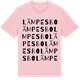 Pink Cotton t-shirt med Lämpesbo ordlek t-shirt
