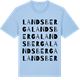 Blue Soul t-shirt med Landsberga ordlek t-shirt