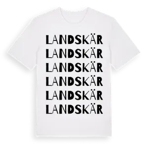 Landskär ordlek t-shirt – ekologisk bomull t-shirt från Pinshirt
