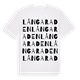 Långa Raden ordlek t-shirt