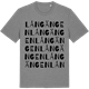 Mid Heather Gray t-shirt med Långängen ordlek t-shirt