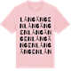 Pink Cotton t-shirt med Långängen ordlek t-shirt