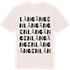 Vintage White t-shirt med Långängen ordlek t-shirt