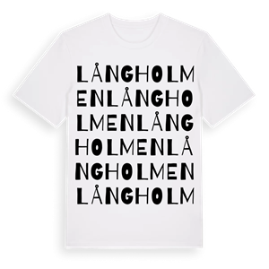 Långholmen ordlek t-shirt – ekologisk bomull t-shirt från Pinshirt