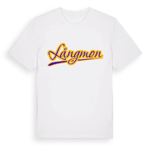 Långmon baseball t-shirt – ekologisk bomull t-shirt från Pinshirt