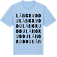 Blue Soul t-shirt med Långruddu ordlek t-shirt