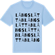 Blue Soul t-shirt med Långslättan ordlek t-shirt