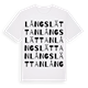 Långslättan ordlek t-shirt