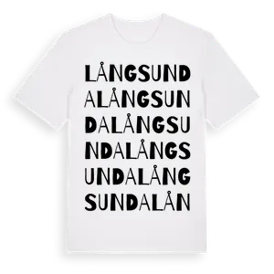 Långsunda ordlek t-shirt – ekologisk bomull t-shirt från Pinshirt
