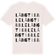 Vintage White t-shirt med Långtibble ordlek t-shirt