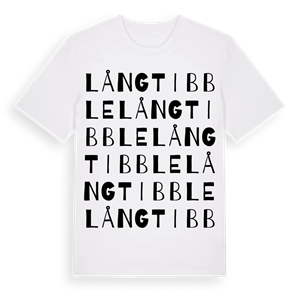 Långtibble ordlek t-shirt – ekologisk bomull t-shirt från Pinshirt