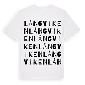Långviken ordlek t-shirt – ekologisk bomull t-shirt från Pinshirt