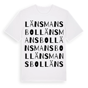 Länsmansbol ordlek t-shirt – ekologisk bomull t-shirt från Pinshirt