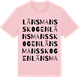Pink Cotton t-shirt med Länsmansskogen ordlek t-shirt