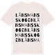 Vintage White t-shirt med Länsmansskogen ordlek t-shirt