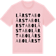 Pink Cotton t-shirt med Lårstabo ordlek t-shirt