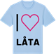 Blue Soul t-shirt med Jag älskar Låta t-shirt stort tryck
