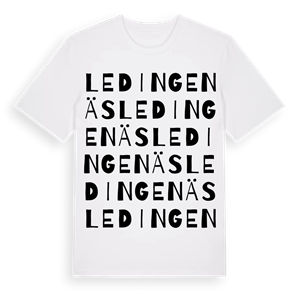 Ledingenäs ordlek t-shirt – ekologisk bomull t-shirt från Pinshirt