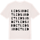 Vintage White t-shirt med Ledsundet ordlek t-shirt