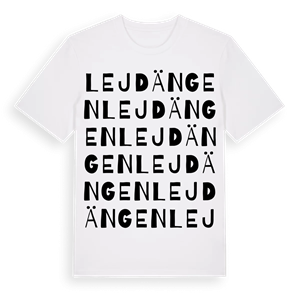 Lejdängen ordlek t-shirt – ekologisk bomull t-shirt från Pinshirt