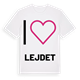 Jag älskar Lejdet t-shirt stort tryck