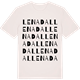 Vintage White t-shirt med Lenadal ordlek t-shirt