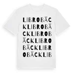 Librobäck ordlek t-shirt – ekologisk bomull t-shirt från Pinshirt