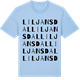 Blue Soul t-shirt med Liljansdal ordlek t-shirt