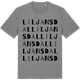 Mid Heather Gray t-shirt med Liljansdal ordlek t-shirt