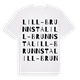 Lill-Brunnsta ordlek t-shirt