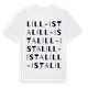 White t-shirt med Lill-Ista ordlek t-shirt