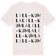 Vintage White t-shirt med Lill-Kumla ordlek t-shirt