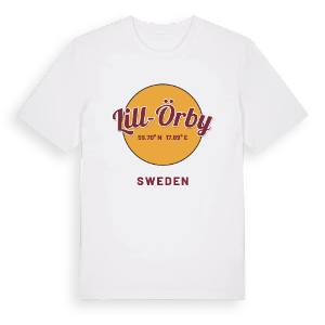 Lill-Örby cirkel t-shirt – ekologisk bomull t-shirt från Pinshirt