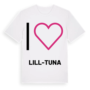 Jag älskar Lill-Tuna t-shirt stort tryck – ekologisk bomull t-shirt från Pinshirt