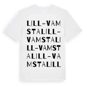 Lill-Vamsta ordlek t-shirt – ekologisk bomull t-shirt från Pinshirt