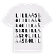 Lilla Åsbo ordlek t-shirt