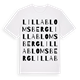 Lilla Blomsberg ordlek t-shirt