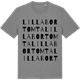 Mid Heather Gray t-shirt med Lilla Bortomta ordlek t-shirt