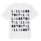 Lilla Bortomta ordlek t-shirt