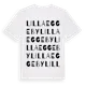White t-shirt med Lilla Eggeby ordlek t-shirt