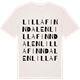 Vintage White t-shirt med Lilla Finndalen ordlek t-shirt