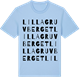 Blue Soul t-shirt med Lilla Gruvberget ordlek t-shirt