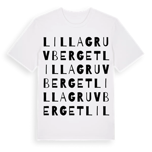 Lilla Gruvberget ordlek t-shirt – ekologisk bomull t-shirt från Pinshirt