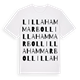 Lilla Hammarbol ordlek t-shirt